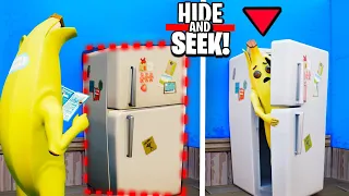 HIDE and SEEK aber ich bau mein VERSTECK in Fortnite!