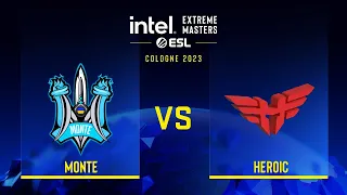 Monte vs Heroic | Map 1 Mirage | IEM Cologne 2023