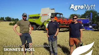 CLAAS LEXION 7700 MONTANA med CONVIO 1080 FLEX | Skinnes & Hoel