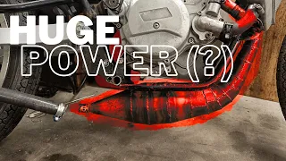 20 horsepower moped part 13: testing the new pipe