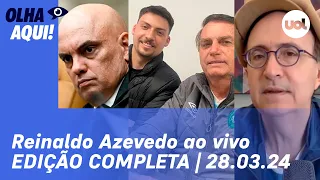 🔴 Reinaldo Azevedo ao vivo: Bolsonaro na Embaixada da Hungria; Jair Renan; Castro com Macron e Lula
