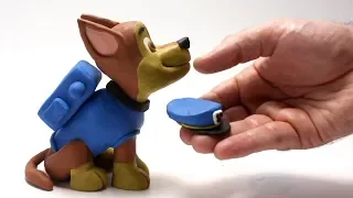 DibusYmas Paw patrol Chase cartoon 💕Superhero Play Doh Stop motion videos for kids - Vengatoon