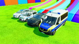 TRANSPORTING ALL POLICE CARS & MOTORCYCLES WITH BIG TRUCKS! FS22 #002