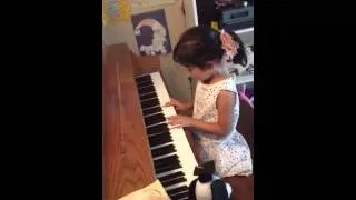 Sarah's Playing piano #1