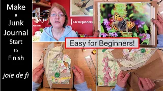 Make A Junk Journal Start To Finish ⭐ Beginner Step By Step Process