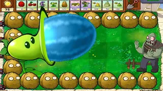 99 Gatling Winter Melon vs 1 Zomboss Gargantuar - Plants vs Zombies Hack