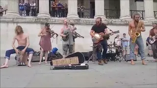 Galway Street Club Perfoming Live in Trafalgar Square