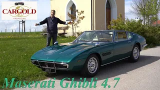 Maserati Ghibli 4.7, 1969, erst 84.750 km! Phantastischer Originalzustand aus Schweizer Vorbesitz!