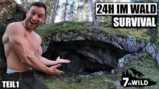 24h Outdoor Survival mit 7 Gegenständen & ohne Vorbereitung | 7 vs. Wild Selbstversuch | Teil 1