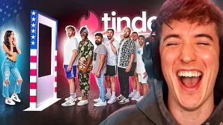 REACTING TO SIDEMEN TINDER IN REAL LIFE 4 WITH MY GIRLFRIEND! (USA YOUTUBE EDITION)