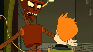 Futurama - the Robot Devil criticizes Fry's writing