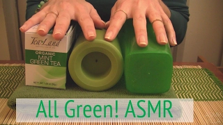 ASMR * Theme: All Green! * Tapping & Scratching  * Fast Tapping * No Talking * ASMRVilla