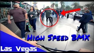 High Speed BMX at Las Vegas Strip! *insane!*