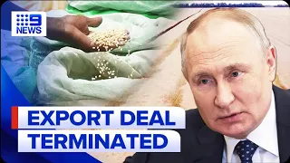UN warns millions to ‘pay the price’ as Russia axes Black Sea grain export deal | 9 News Australia