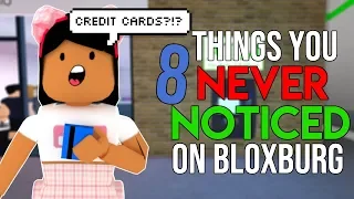 8 Things You NEVER NOTICED On Bloxburg!!! | SunsetSafari