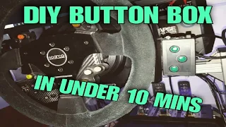 #HowTo build a #DIY Ghetto #ButtonBox for #Simracing in under 10 mins | No Soldering