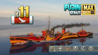 Destroyer Fūjin: Sensational 11 ships destroyed - World of Warships