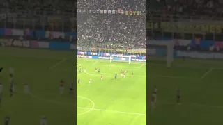 Il gol di Icardi dalla curva Sud