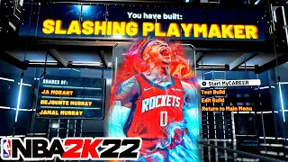 THIS IS THE MOST DOMINANT SLASHER BUILD ON NBA 2K22! BEST SLASHING PLAYMAKER BUILD ON NBA 2K22!