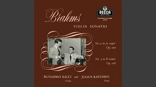 Brahms: Violin Sonata No. 3 in D Minor, Op. 108 - II. Adagio