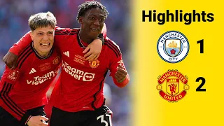 FA Cup Final: Man City 1-2 Man United - Highlights