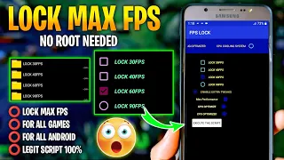 Lock Max Fps For Any Games | Overclock Android Without Root | Unlock High Frame Rate