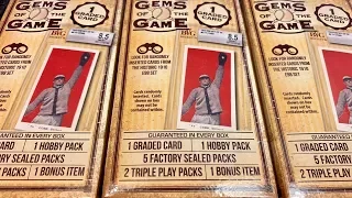NEW RELEASE!  GEMS OF THE GAME BASEBALL CARD RE-PACK BOX WITH A GRADED CARD