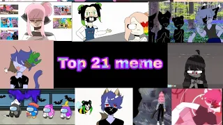 Top 21 meme (кошкаЛана, кот Леонард, Ульяна, Ева, Йоши, Лилит, Стив, pink Лео.)