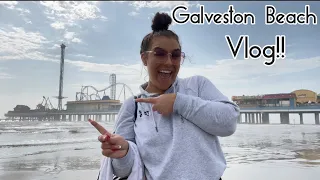 First Time Exploring Galveston Beach...🌊🤳🏼🎥