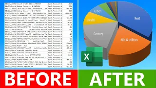 How to track expenses AUTOMATICALLY in Excel | BUDGET SPREADSHEET