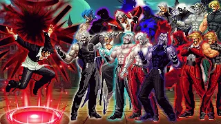 [KOF Mugen] Iori Infernogami LV 3 Vs 16 Ultimate Bosses Rugal Team