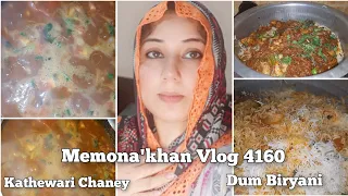 Challenge Your Assumptions: Trying Memona'khan Vlogs' Dum Biryani Recipe :Kathewari Chaney Recipe :