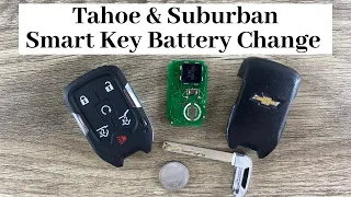 Tahoe / Suburban Remote Fob Smart Key Battery Replacement - How To Change Remove Replace - Chevy