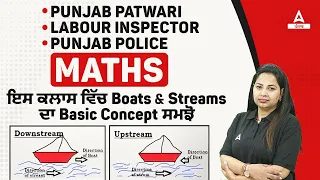 Punjab patwari|Labour Inspector Punjab Police|MATHS|ਇਸ ਕਲਾਸ ਵਿੱਚ boats and streams ਦਾ |By Neha mam