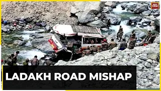 9 Army Personnel Killed After Vehicle Plunges Into Gorge In Ladakh | Ladakh Road Accident News