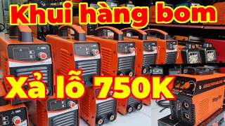 Thanh lý xả lỗ máy hàn bom 120EF khuyến mãi máy hàn que ARC210F 3 bo