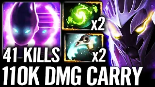 🔥 41Kill Spectre HEX + Refresher Aghanim Build — 4x Haunt 110.000 DMG Most Cancer Carry Dota 2 Pro