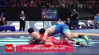 Pəhləvanımız ermənini belə əzdi !!!