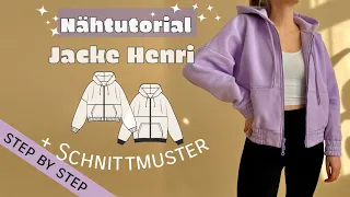 Nähtutorial oversize Jacke Henri - step-by-step Nähanleitung mit Schnittmuster / DIY