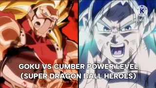 Goku Vs Cumber Power Levels - Dragon Ball Super Heroes