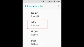 Idea 4G Internet Settings for Android