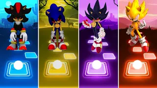 Shadow Exe 🆚 Sonic Exe 🆚 Dark Sonic 🆚 Fleetway Super Sonic || Tiles Hop Gameplay 🎯