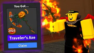 CLAIMING TRAVELERS AXE IN MURDER MYSTERY 2!