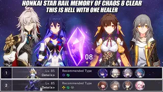 Honkai Star Rail Memory of Chaos 8 Clear One Healer - E0S1 Jing Yuan Seele & Trailblazer Sushang