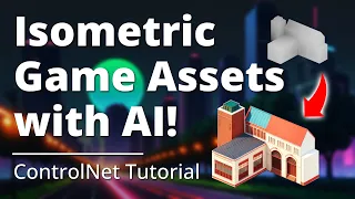 How to Make Isometric Game Assets with AI - ControlNet, Stable Diffusion + Blender Tutorial 2023