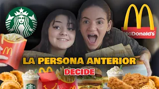 UN DÍA COMIENDO LO MISMO QUE LA PERSONA ANTERIOR