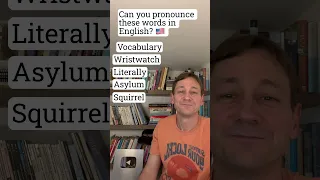Pronunciation challenge! Can you pronounce these words in English? 🇺🇸🤓