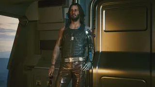 Cyberpunk 2077 saying goodbye to johnny (with a good relationship)