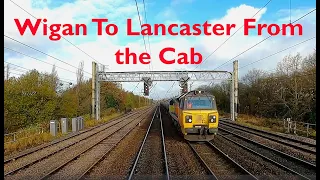 Wigan to Lancaster. A view from a train driving cab