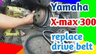 Replace drive belt Yamaha Xmax 300